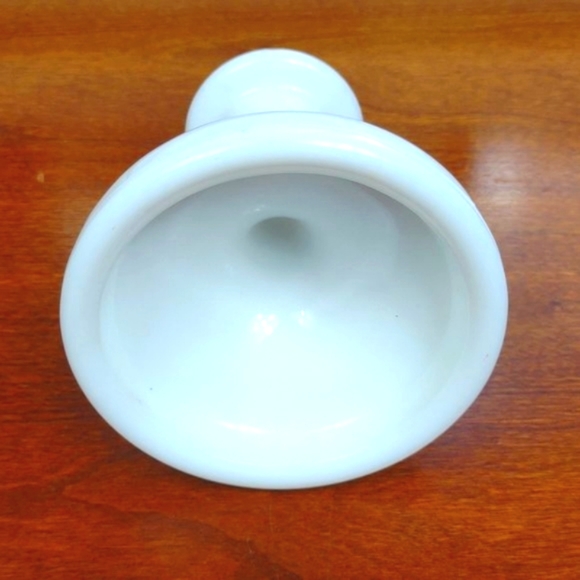 Vintage Milk Glass Harvest Grape Candlestick Holder by Smith Glass 4.5" Mint - Picture 2 of 6